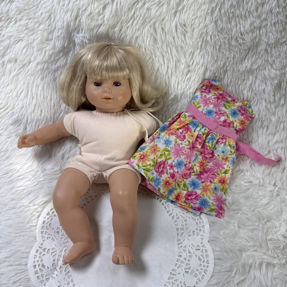 American Girl Bitty Baby Doll Blonde Hair Blue Eyes 2013 Unbranded Outfit